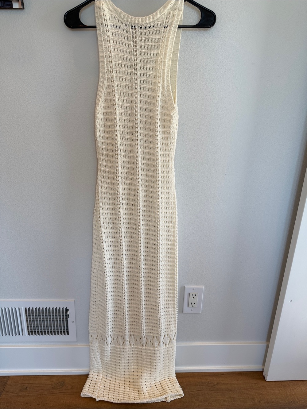Source Unknown Crochet Maxi Dress in Cream